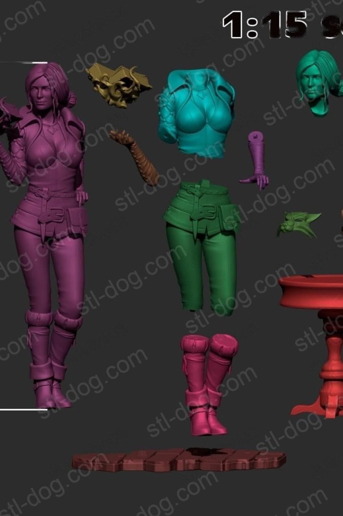 猎魔人 特莉丝·梅莉葛德 3D打印图纸